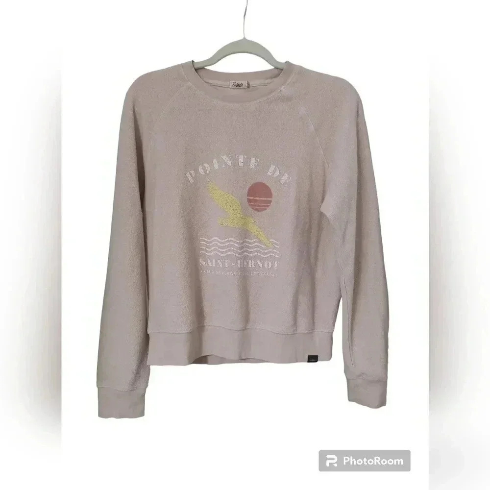 Faherty Women's Beach Fleece Crew - Picture 3 of 5